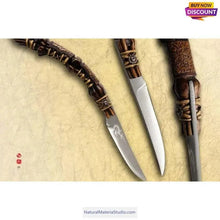 Load image into Gallery viewer, Selected Premium Golden Bamboo Roots Dia.1.8-2.5cm for Knife Makers-NaturalMateriaStudio-NaturalMateriaStudio