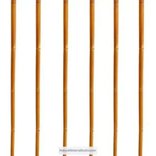Görseli Galeri görüntüleyiciye yükleyin, Selected Premium Hand-Straightened Dia.1.6–1.8 cm Length 125cm-145cm Tonkin Bamboo for DIY Ski Poles &Outdoor Gear Hiking/walking sticks-NaturalMateriaStudio-NaturalMateriaStudio