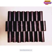 Afbeelding in Gallery-weergave laden, Premium Long (10cm/3.94")Varied Dia.Water Black Buffalo Horn Rolls for Knife and Pipe Makers-NaturalMateriaStudio-NaturalMateriaStudio