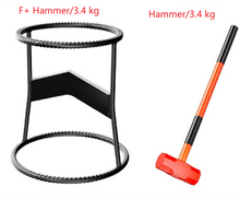 Charger l'image dans la galerie, Fendeur de bûches manuel SteelForce Pro robuste avec ensemble marteau de sécurité