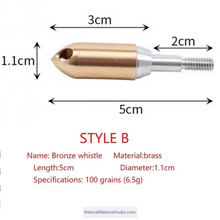 Load image into Gallery viewer, Supply Different Types Whistle Arrowheads for Interchangeable Arrows –Unique Sound Effects-NaturalMateriaStudio-NaturalMateriaStudio