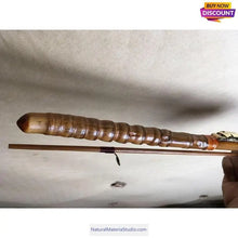 Load image into Gallery viewer, Tenkara Bamboo Fishing Rod 2 Piece L1.5-2.1 meter(59"-83")with buddha bamboo handles wholesale amounts-NaturalMateriaStudio-NaturalMateriaStudio