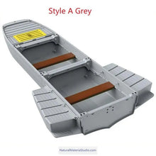 Load image into Gallery viewer, Two styles of three-section L10.2-12.3ft vehicle-mounted stackable portable PE engineering plastic fishing boat(4 adults)+Free Ultimate Boating Companion Kit-NaturalMateriaStudio-NaturalMateriaStudio