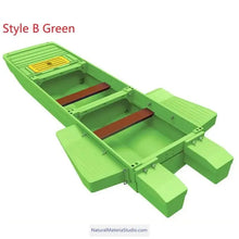 Load image into Gallery viewer, Two styles of three-section L10.2-12.3ft vehicle-mounted stackable portable PE engineering plastic fishing boat(4 adults)+Free Ultimate Boating Companion Kit-NaturalMateriaStudio-NaturalMateriaStudio