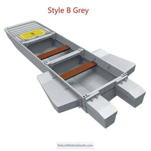 Load image into Gallery viewer, Two styles of three-section L10.2-12.3ft vehicle-mounted stackable portable PE engineering plastic fishing boat(4 adults)+Free Ultimate Boating Companion Kit-NaturalMateriaStudio-NaturalMateriaStudio