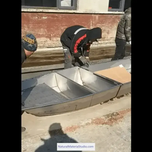 Cargar imagen en el visor de la galería, Unique Supply 2 sections L3.6-4.2meters 304 stainless steel Vehicle-mounted portable stackable boats(3-5people)+Free Ultimate Boating Companion Kit-NaturalMateriaStudio-NaturalMateriaStudio