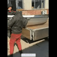 Load image into Gallery viewer, Unique Supply 2 sections L3.6-4.2meters 304 stainless steel Vehicle-mounted portable stackable boats(3-5people)+Free Ultimate Boating Companion Kit-NaturalMateriaStudio-NaturalMateriaStudio