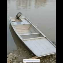 Load image into Gallery viewer, Unique Supply 2 sections L3.6-4.2meters 304 stainless steel Vehicle-mounted portable stackable boats(3-5people)+Free Ultimate Boating Companion Kit-NaturalMateriaStudio-NaturalMateriaStudio