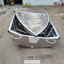 Load image into Gallery viewer, Unique Supply 2 sections L3.6-4.2meters Vehicle-mounted portable aluminum stackable boats (4-6adults)+Free Ultimate Boating Companion Kit-NaturalMateriaStudio-NaturalMateriaStudio