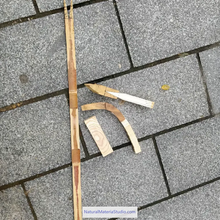 Carregar imagem no visualizador da Galeria, Unique Supply 4 Vaired Style Traditional Smoked Bamboo Horn Bow Core Semi-Finished Kit-NaturalMateriaStudio-NaturalMateriaStudio