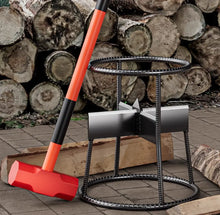 Cargar imagen en el visor de la galería, SteelForce Pro High-Efficiency Heavy Duty Manual Log Splitter & Large Dia. Bamboo Cutter with Safety Hammer Set NaturalMateriaStudio