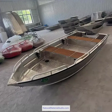 Cargar imagen en el visor de la galería, Unique Supply Custom Handmade Aluminum Alloy Boat / Speedboat / Fishing Boat / Rescue Boat / Farming Boat(Without Engine)-NaturalMateriaStudio-NaturalMateriaStudio
