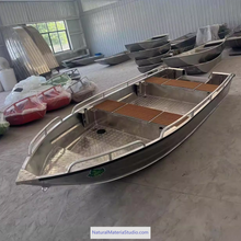 Load image into Gallery viewer, Unique Supply Custom Handmade Aluminum Alloy Boat / Speedboat / Fishing Boat / Rescue Boat / Farming Boat(Without Engine)-NaturalMateriaStudio-NaturalMateriaStudio