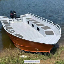 Load image into Gallery viewer, Unique Supply Custom Handmade Aluminum Alloy Boat / Speedboat / Fishing Boat / Rescue Boat / Farming Boat(Without Engine)-NaturalMateriaStudio-NaturalMateriaStudio