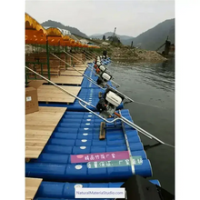 Lade das Bild in den Galerie-Viewer, Unique supply of flat style bamboo rafts:4mx1.5m&4mx2.0m can be customized(4-6adults)+Free Ultimate Boating Companion Kit-NaturalMateriaStudio-NaturalMateriaStudio