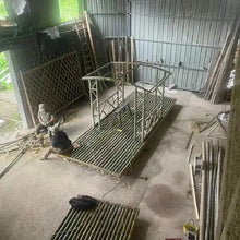 Lade das Bild in den Galerie-Viewer, Unique supply flat style bamboo rafts with railing for 2-6 Persons & customized+Free Ultimate Raft Companion Kit NaturalMateriaStudio