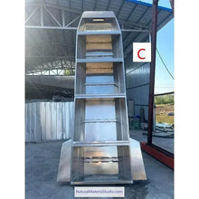 Load image into Gallery viewer, Unique Supply Varied size L2.2-5.0meters (7.2ft-16.4ft) Vehicle-mounted portable aluminum stackable boats (2-6adults)+Free Ultimate Boating Companion Kit-NaturalMateriaStudio-NaturalMateriaStudio