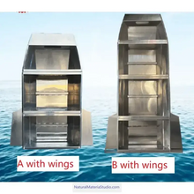 Load image into Gallery viewer, Unique Supply Varied size L2.2-5.0meters (7.2ft-16.4ft) Vehicle-mounted portable aluminum stackable boats (2-6adults)+Free Ultimate Boating Companion Kit-NaturalMateriaStudio-NaturalMateriaStudio