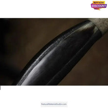 Cargar imagen en el visor de la galería, Vaired size 5x20cm Water Black Bufallo horn Scales for making bow/knife handles ring/eyeglass frame-NaturalMateriaStudio-NaturalMateriaStudio