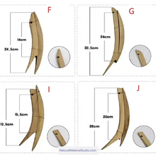 이미지를 갤러리 뷰어에 로드 , Varied Shapes Wood Bows Sayah/Tips/Ears and Bow Handles for Making Traditional Bows-NaturalMateriaStudio-NaturalMateriaStudio