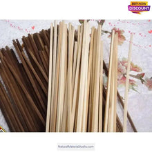 Load image into Gallery viewer, Varied Sizes0.5-1.0 cm 2 colors L160cm / 63" Square Bamboo Slats/Strips-NaturalMateriaStudio-NaturalMateriaStudio