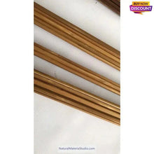 Load image into Gallery viewer, Varied Sizes0.5-1.0 cm 2 colors L160cm / 63" Square Bamboo Slats/Strips-NaturalMateriaStudio-NaturalMateriaStudio
