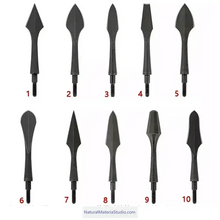 Ladda upp bild till gallerivisning, Premium Vintage Style High Carbon Steel Arrowheads Screw-In Broadheads for OD7.8mm Arrows-NaturalMateriaStudio-NaturalMateriaStudio