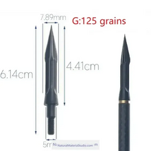 Indlæs billede til gallerivisning Outdoor Archery Arrowheads – Stainless Steel / High Carbon Steel, Traditional & Compound Bow Compatible-NaturalMateriaStudio-NaturalMateriaStudio