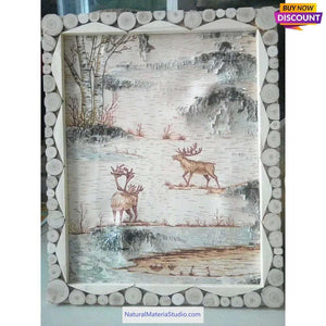11.8"X15.7"(30X40cm) Birch bark sheets card/package/decoration DIY