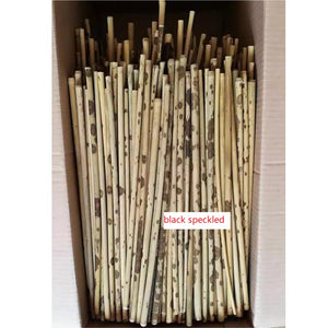 Selected Premium Red and Black speckled/Spot Bamboo Stems for Pipe Makers&Crafts making