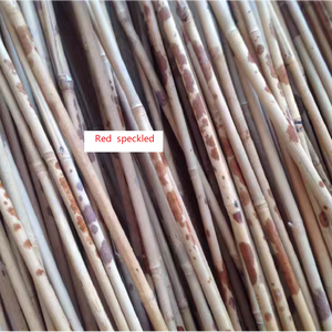 Selected Premium Red and Black speckled/Spot Bamboo Stems for Pipe Makers&Crafts making