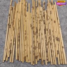 Cargar imagen en el visor de la galería, Selected D 0.4-1.0cm L18-150cm Red and Black speckled/Spot Bamboo Stems for Pipe Makers&amp;Crafts making
