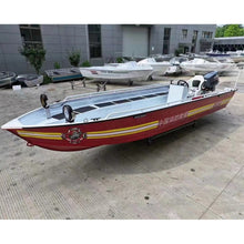 Carica l&#39;immagine nel visualizzatore di Gallery, L10-26ft Customized Aluminum Alloy Boats for Tourism and Fishing(3-8adults)
