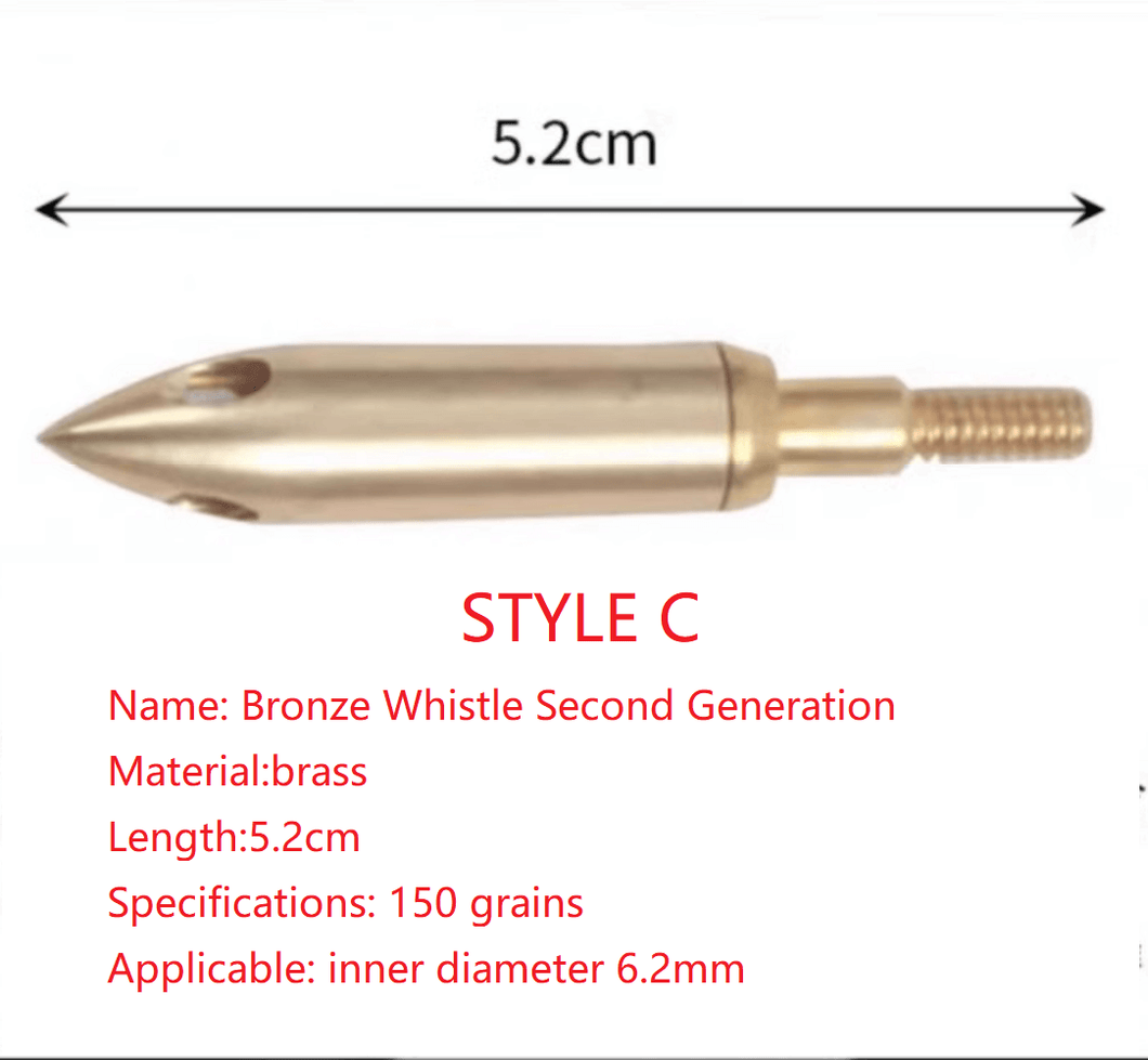 Supply Different Types Whistle Arrowheads for Interchangeable Arrows –Unique Sound Effects - NaturalMateriaStudio