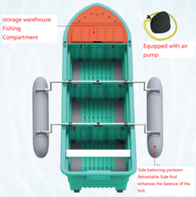 Cargar imagen en el visor de la galería, Car-mounted Portable 4-sections Detachable Combination Fishing Boat Length 3.0meters
