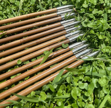 Carica l&#39;immagine nel visualizzatore di Gallery, Handmade Varied Spine(30-90#) Tonkin Bamboo Arrows 33“/39.4” for Longbow Recurve Bow Archery Hunting Can be customized

