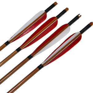 Handmade Varied Spine(30-90#) Tonkin Bamboo Arrows 33“/39.4” for Longbow Recurve Bow Archery Hunting Can be customized