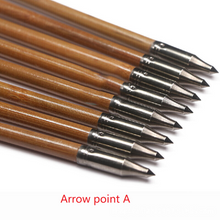 Carica l&#39;immagine nel visualizzatore di Gallery, Handmade Varied Spine(30-90#) Tonkin Bamboo Arrows 33“/39.4” for Longbow Recurve Bow Archery Hunting Can be customized

