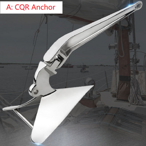Ancora CQR Variegata Premium & Ancora Bruce in Acciaio Inossidabile 316 (1,0–40 kg per yacht ≤15 m Personalizzabile)