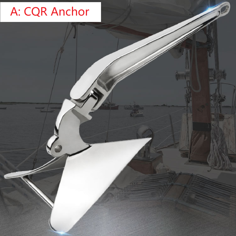 Ancora CQR Variegata Premium & Ancora Bruce in Acciaio Inossidabile 316 (1,0–40 kg per yacht ≤15 m Personalizzabile)