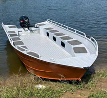 Carica l&#39;immagine nel visualizzatore di Gallery, Unique Supply Custom Handmade Aluminum Alloy Boat / Speedboat / Fishing Boat / Rescue Boat / Farming Boat(Without Engine)
