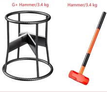 Cargar imagen en el visor de la galería, Divisor de Leña Manual SteelForce Pro de Alta Resistencia con Juego de Martillo de Seguridad
