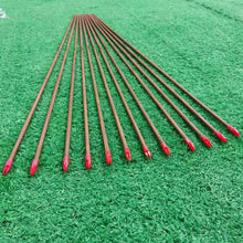 Ladda upp bild till gallerivisning, L33.5"/85cm 25-60#Unique Assembled TIGER Five-Splice Tonkin Bamboo Arrow Shafts Rare Craftsmanship for Ultimate Precision&amp;Customizable NaturalMateriaStudio
