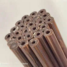 Load image into Gallery viewer, 25-80# L36.2"-37.4”/92cm-95cm  Unique Assembled Tiger Five Splice Tonkin Bamboo Arrow Shafts Rare Craftsmanship for Ultimate Precision&amp;Customizable NaturalMateriaStudio
