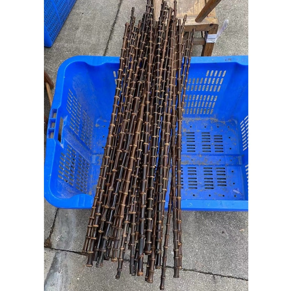New & Rare Black Bamboo Root Sticks Length 80cm(31.5