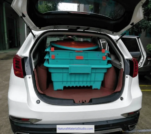 Car-mounted Portable 4-sections Detachable Combination Fishing Boat Length 3.0meters