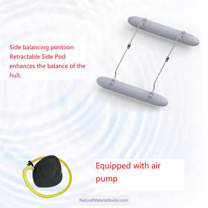 Car-mounted Portable 4-sections Detachable Combination Fishing Boat Length 3.0meters