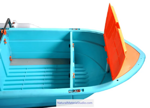 Car-mounted Portable 4-sections Detachable Combination Fishing Boat Length 3.0meters
