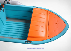 Car-mounted Portable 4-sections Detachable Combination Fishing Boat Length 3.0meters