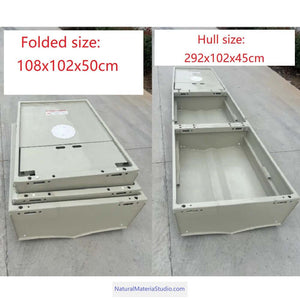 Car-mounted Portable Multi-section Detachable Combination Fishing/Assault Boat Length: 2.55 - 5.5 meters